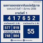 ผลหวย1/3/66